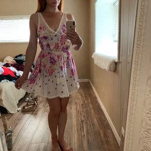 Free people beach light dress s petite